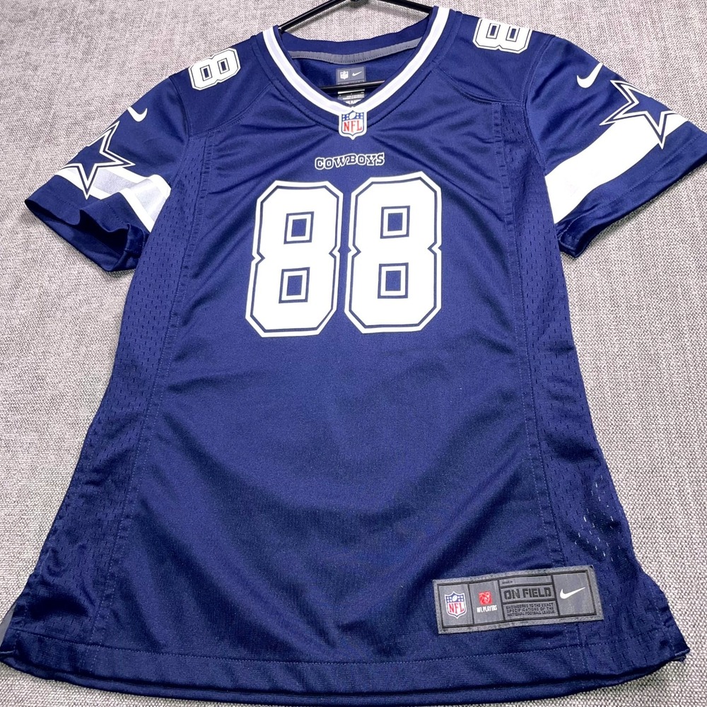 Dallas Cowboys Jersey Mens Small Navy Blue Dez Bryant #88 Nike Football NFL Logo